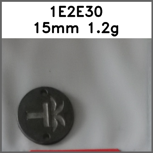 标牌_刻花_两孔_圆形图片