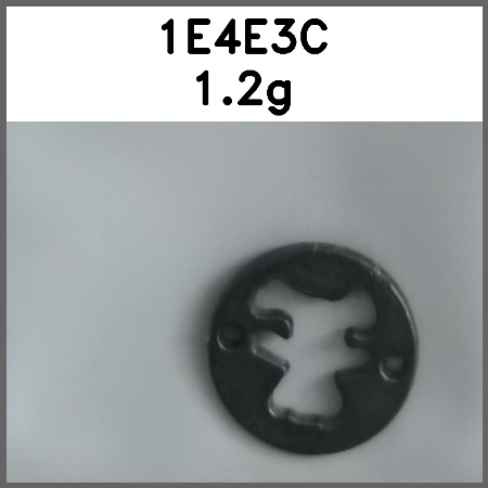 标牌_镂空_熊_两孔_圆形图片