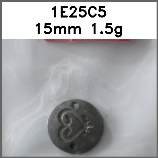 标牌_刻花_两孔_圆形图片