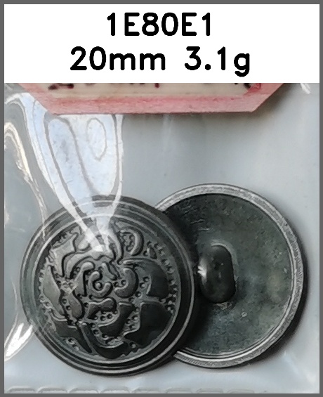 蘑菇扣_玫瑰花_凸面_刻花图片